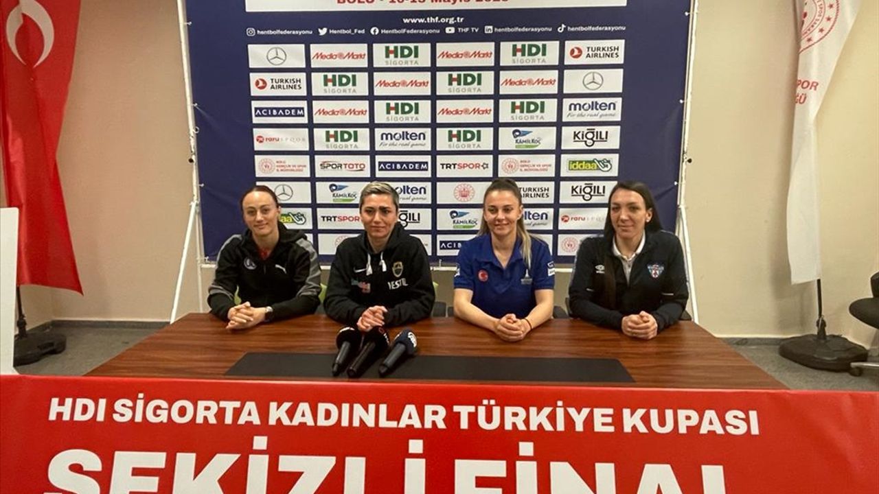 BOLU - Hentbolda Kadınlar Türkiye Kupası yarı final maçları yarın oynanacak