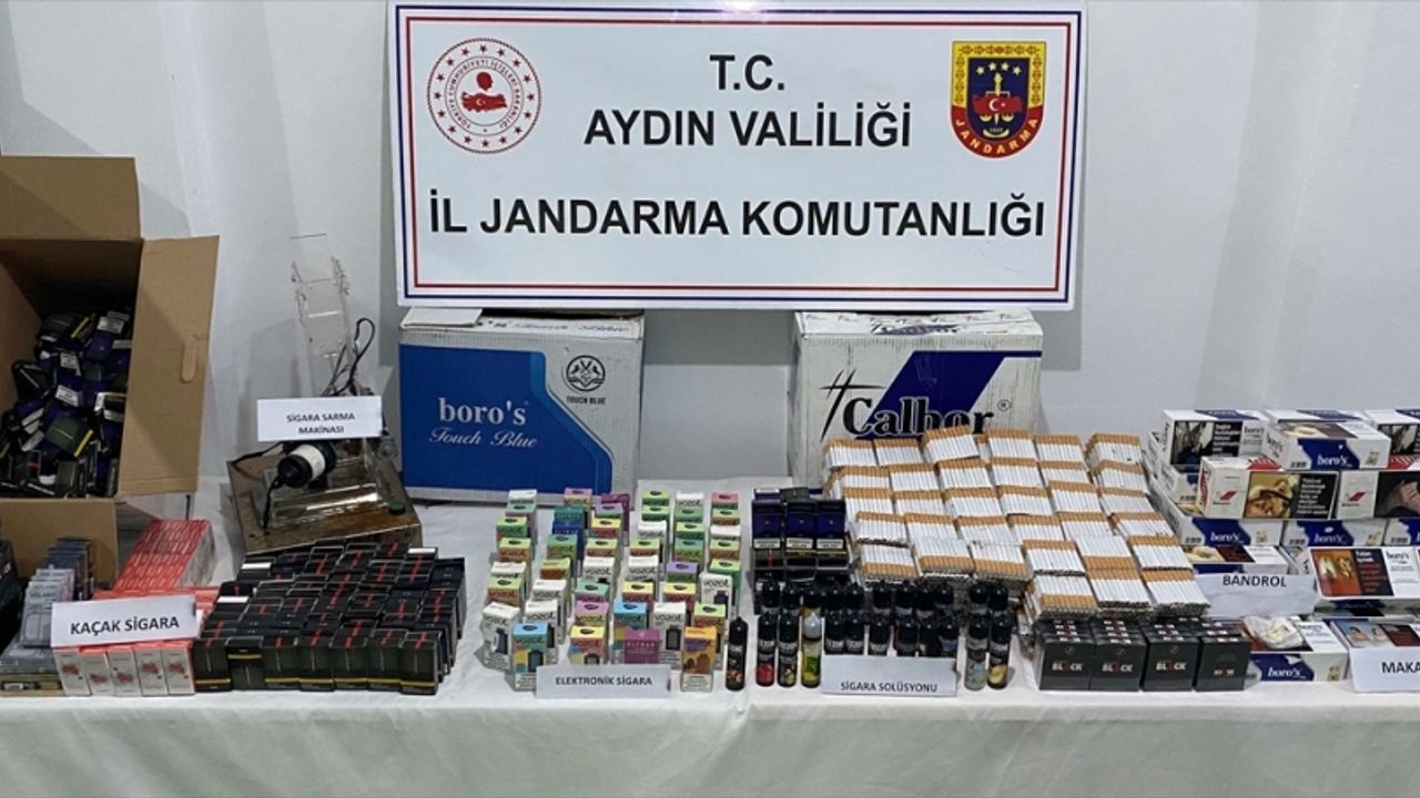 Aydın'da kaçak sigara operasyonunda 2 kişi yakalandı