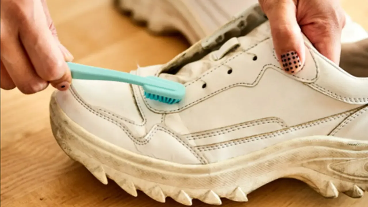 Beyaz Ayakkabıları Pırıl Pırıl Yapıyor! Sararan Beyaz Ayakkabılar Nasıl Beyazlatılır? Pratik Ayakkabı Temizleme Yöntemle