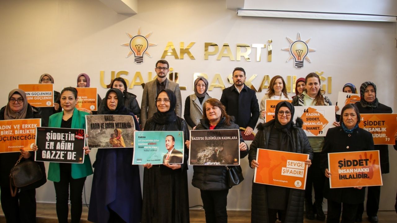 AK Parti Uşak Kadın Kollarından 'Kadına Yönelik Şiddet' Açıklaması
