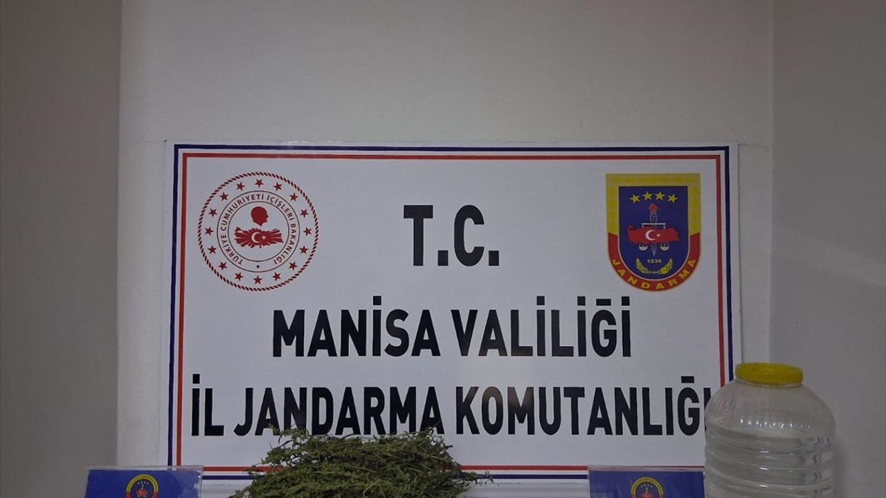 Salihli'de kaçak içki ve uyuşturucu operasyonunda 1 şüpheli yakalandı