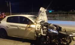 Manisa'da otomobille çarpışan motosikletin sürücüsü öldü