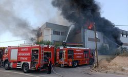 Denizli'de tekstil fabrikasında çıkan yangın söndürüldü