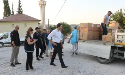 Saruhanlı'da orman yangınından etkilenenlere eşya desteği