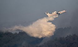 İzmir'deki orman yangınına müdahale eden helikopter baraja düştü