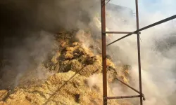 Kütahya'da 2 köy evi, 3 samanlık ve 2 ahır yandı