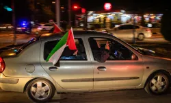 Uşak'ta, İsrail'in Gazze'deki hastaneye saldırısı protesto edildi