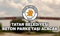 Tatar Belediyesi 8 CM Kilitli Beton Parke Taşı Alacak