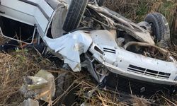 Aydın'da tarlaya devrilen otomobildeki 3 kişi yaralandı
