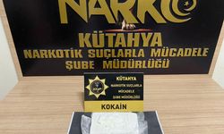 Kütahya'da üzerinde 996 gram kokain ele geçirilen şüpheli tutuklandı