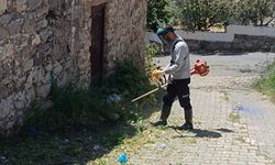 Bodrum'da belediye ekiplerinden bayram temizliği