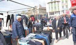 İscehisar Belediye Başkanı Kılınçarslan, pazar yerini gezdi