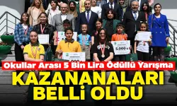 Uşak’ta Okullar Arası 5 Bin Lira Ödüllü Yarışmada Kazananlar Belli Oldu