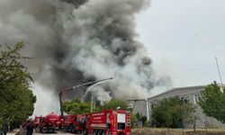 Uşak Organize Sanayi Bölgesindeki Ferhat Elyaf'ta Yangın Çıktı