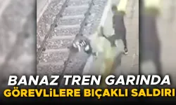 Banaz Devlet Demir Yolları Çalışanlarına Bıçaklı Saldırı Kameralara Yansıdı