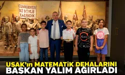 Uşak’ın Matematik Dehalarını Başkan Yalım Ağırladı