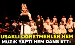 Uşaklı Öğretmenler Hem Müzik Yaptı Hem Dans Etti