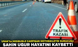 Uşak'ta Midibüsle Çarpışan Motosikletin Sürücüsü Şahin Uğur Hayatını Kaybetti