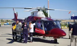 Uşak’ta Premature Bebek Helikopterle Ankara’ya Nakil Oldu