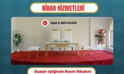 Uşak Müftülüğünde Resmi Nikah İşlemleri Başladı