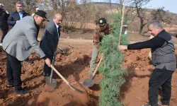 Banaz'da 2 bin 600 fidan toprakla buluşturuldu