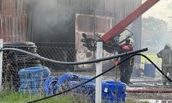 İzmir'de tarım malzemeleri deposunda çıkan yangın kontrol altına alındı