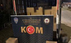 Afyonkarahisar'da 3 milyon 500 bin makaron ele geçirildi