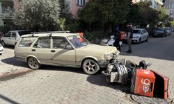 Aydın'da otomobille çarpışan motosiklet sürücüsü yaralandı