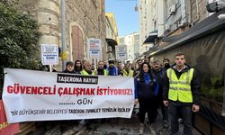 Taşeron firma işçilerinden İzmir Büyükşehir Belediyesi önünde eylem