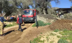 İzmir'de evde çıkan yangında dumandan etkilenen ev sahibi tedavi altına alındı