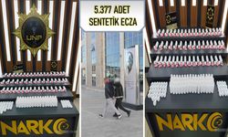 Uşak'ta 5.377 Sentetik Ecza Ele Geçirildi, 1 Kişi Tutuklandı