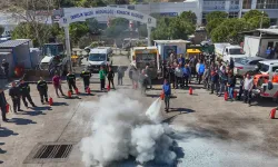 Bodrum'da belediye personeline "Yangına İlk Müdahale Eğitimi" verildi