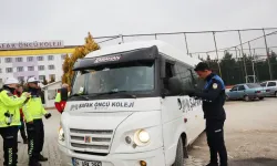 Uşak’ta Özel Okul Servislerine Denetim Uygulandı