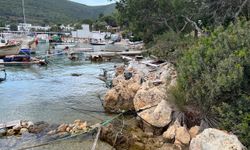 Bodrum'da denizdeki tonozlar ve terk edilmiş tekneler kaldırıldı