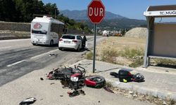Muğla'da otomobille çarpışan motosiklet sürücüsü hayatını kaybetti