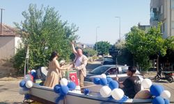 Aydın'ın Nazilli ilçesinde sünnet konvoyu tekneyle yapıldı
