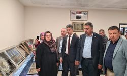 Çay'da yıl sonu sergisi açıldı