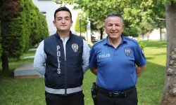 Polis baba, kendisini örnek alan oğluyla Denizli'nin huzuru için görev yapıyor