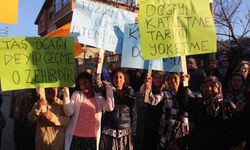 Keşkek Şenliği'nde köylülerden 'Taş ocağı kapatılsın' yürüyüşü