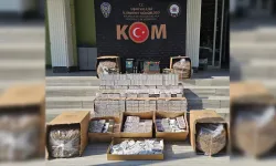Uşak'ta 48 Kilo Tütün ve 100 Bin Makaron Yakalandı