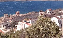İzmir Dikili'de sitede çıkarak makilik alana sıçrayan yangına müdahale ediliyor