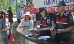 Ödemiş'te jandarmadan trafik ve KADES bilgilendirmesi