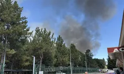Kütahya'daki Hava Er Eğitim Tugayı yemekhanesinde çıkan yangın söndürüldü