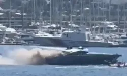 Bodrum'da motoryatta çıkan yangın söndürüldü