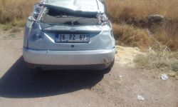 Afyonkarahisar'da devrilen otomobildeki 4 kişi yaralandı