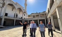 Bodrum Kaymakamı Sırmalı, Bodrum Cami inşaatında incelemelerde bulundu