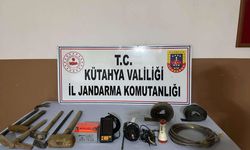 Gediz'de kaçak kazı operasyonunda 6 şüpheli yakalandı