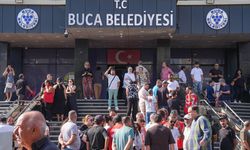 İzmir Buca'da maaş alamadıkları için iş bırakan işçilerin eylemi 7. gününde