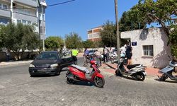 Nazilli'de otomobille çarpışan motosikletin sürücüsü yaralandı
