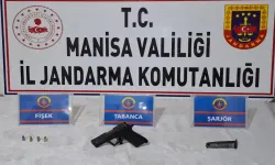 Salihli'de ruhsatsız tabanca bulunduran kişiye adli işlem